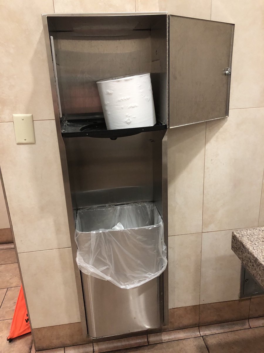 ⁦<a href="/Walmart/">Walmart</a>⁩ It’s been over a month since I reported this broken paper toweling dispenser in women’s restroom. This is not okay especially during a #pandemic.