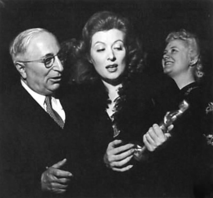 On a talent search that would include  #HedyLamarr,  #MGM studio head  #LouisBMayer saw  #GreerGarson in  #London performing in the play "Old Music." He was so impressed by her acting that he signed her to a seven-year contract. #TCMParty  #BornOnThisDay  #BOTD