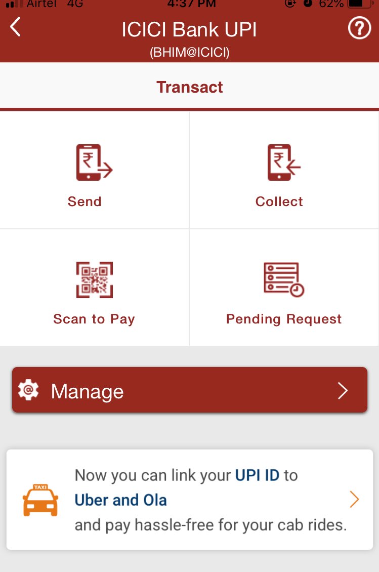 viru_m's tweet photo. @ICICIBank @ICICIBank_Care why UPI mandate option is not seen on IOS app? https://t.co/WMskmPvxHt