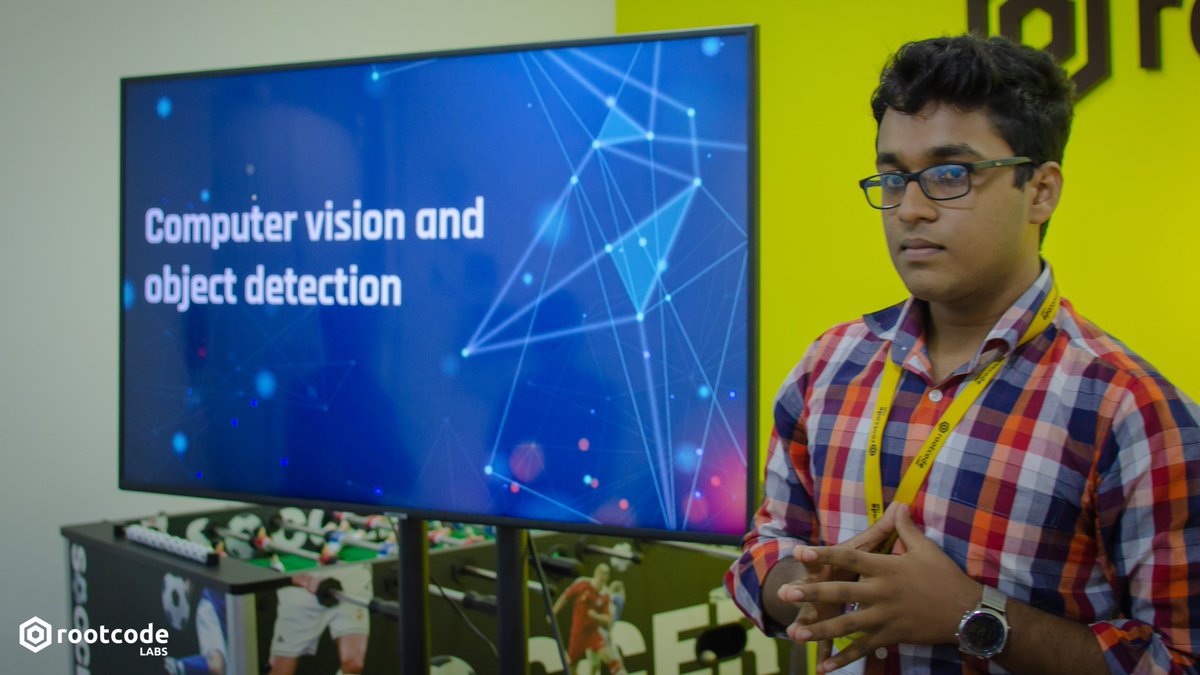rootcode_io's tweet photo. During a monthly knowledge sharing session called "Knowledge Cafe"@thirunayan from our AI team spoke about Computer Vision &amp; Object Detection and @Nishaz12 from our UI/UX team spoke about Understanding Good User Experience &amp; User Interface.
#ArtificialIntelligence #DeepLearning https://t.co/uEO7wcoaOH