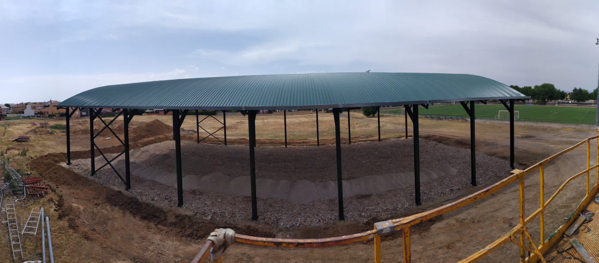 Gracias al Ayuntamiento de #ElCasar de #Guadalajara por confiar en los #aridosreciclados, Los ensayos insitu de las obras de la pista deportiva nos dan la Razón.