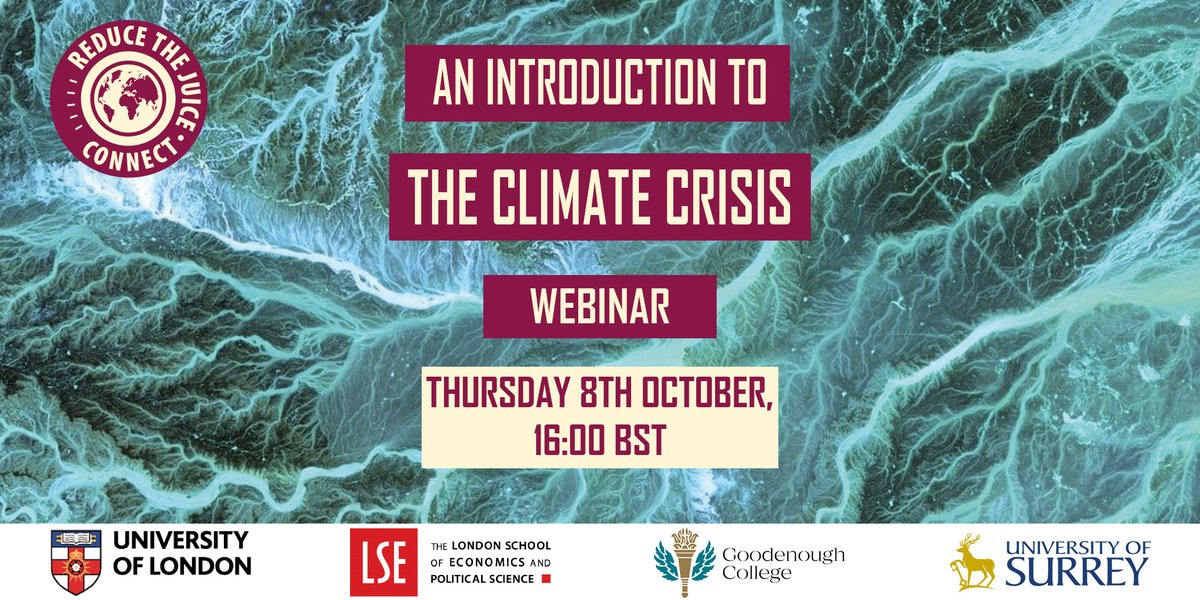Reduce_Juice's tweet photo. Webinar announcement! Why are we facing a climate crisis? What impacts are we already seeing? What can we do? Sign up for free on Eventbrite here: https://t.co/jv6HsR4MBe https://t.co/57WMCcCPzY
