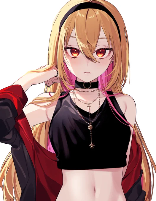 ここあちゃんが髪の毛バッサリいってたので、逆にサキちゃんの髪の毛を伸ばしてみた。多分ウィッグかエクステ
 #芦澤サキ 