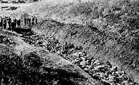 EmbassyofRussia's tweet photo. #OTD 79 years ago, in 1941, Nazis &amp; their Ukrainian collaborators started mass executions of civilians in Kiev - the #BabiYar massacre. Over 33000 killed in just two days, 50000 in 1941, and over 12000 throughout 1941-43, until the Red Army liberated the city #NeverForget https://t.co/Q7nZnISQBC