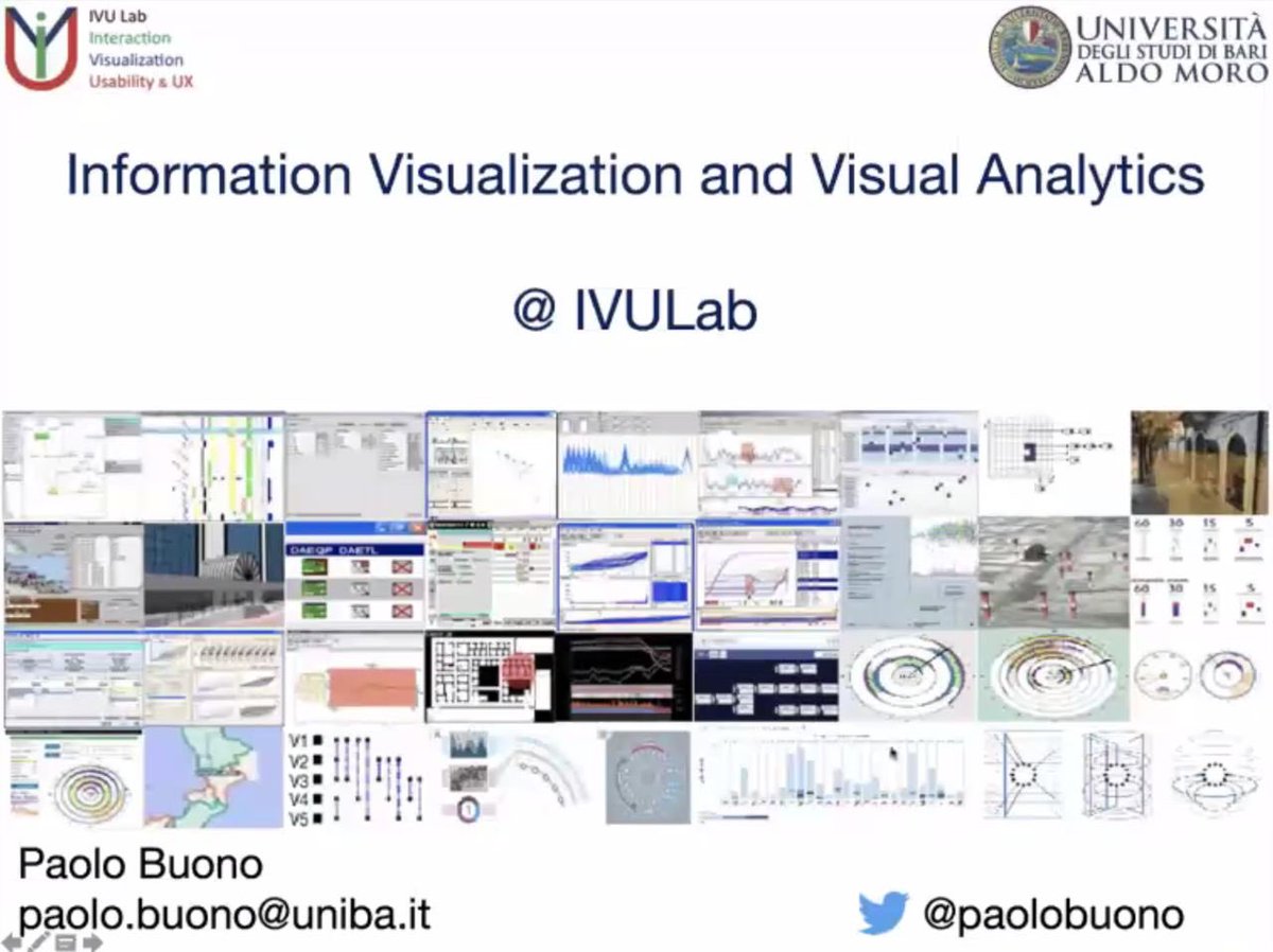 ITAVIS4's tweet photo. Fourth talk by @paolobuono. 
#VisualAnalytics #Visualization #ITAVIS2020 #VIS https://t.co/xA5NXfnfpe