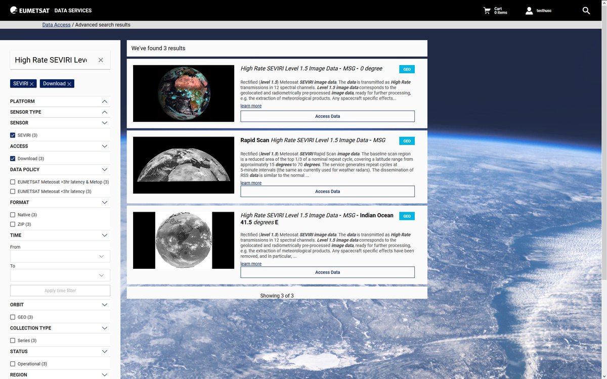 JSaalmueller's tweet photo. We've just released new pilot versions of our data services @eumetsat and we want your feedback, so take a look at https://t.co/0371ooUUa5 to explore our latest #EUMETView,  #EUMETSATDataStore &amp; #DataTailor https://t.co/B3VllxrQUF