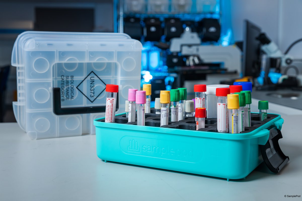 Pragmatic_Semi's tweet photo. Find out about #SamplePod, a ground-breaking sample transport and tracking system provided by Quality Hospital Solutions and @pragmatic_ltd being trialled by the #NHS, which leverages #RFID and flexible #electronics. Read this @RFIDJournal premium feature. https://t.co/hXC7HRRpWA https://t.co/a5w7lFOS4P