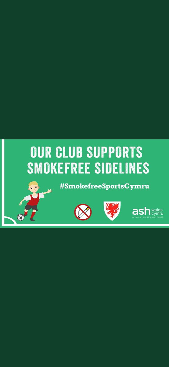 Rhos AFC supports smoke free sidelines