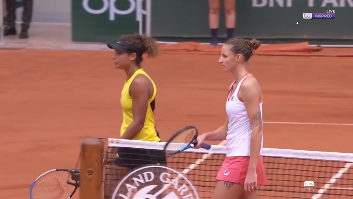 Hragy's tweet photo. Super proud of Mayar Sherif who wrote history for her self and her country and for Egyptian women athletes, she lost now to second seed Karolina Priskova after playing brilliantly #RolandGarros2020 https://t.co/HLcZKwIvhX