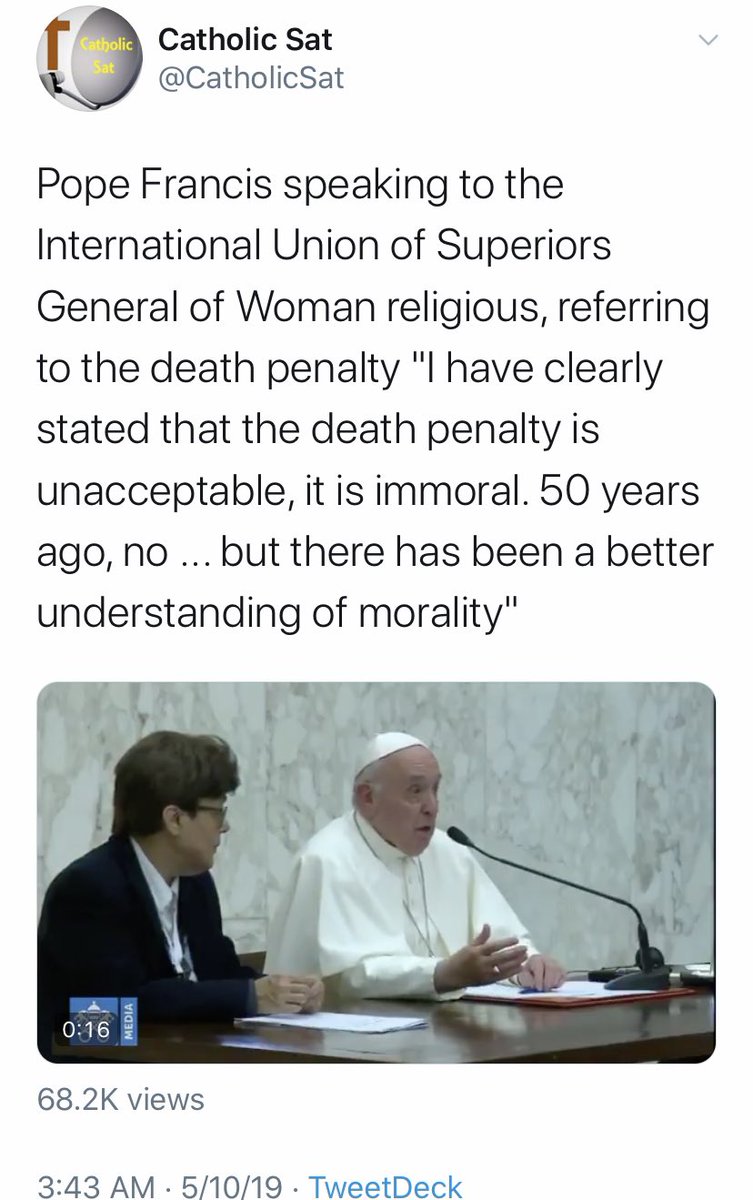 This one’s crucial:“In 1210, Pope Innocent III required of the Waldensian heretics, as one of the conditions of their reconciliation with the Church, that they affirm that the death penalty can ‘without mortal sin’ be inflicted. Now, the Waldensians had claimed that ... 