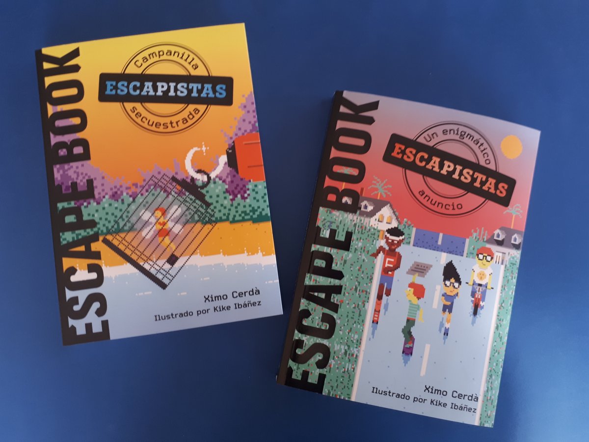 anayainfantil's tweet photo. En estos #ESCAPEBOOKS de @XimoCerda tendrás que ir resolviendo diferentes enigmas para poder continuar las historias. Para ello, deberás poner a prueba todas tus habilidades y prestar atención a todos los detalles. 🕵️‍♀️

https://t.co/LNahRwWH3R

https://t.co/XCmm69ZlOZ https://t.co/wTZP1gnmqU