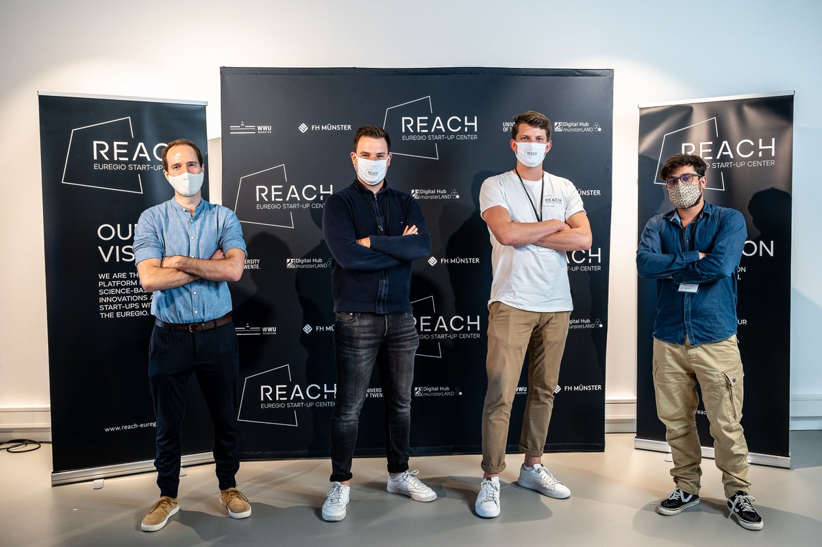 Kick-off Event unseres neuen Start-up Centers REACH. Mit der <a href="/WWU/">WWU</a>, der @fh_muenster und der <a href="/UTwente/">University of Twente (inactive)</a>
 bergen wir die Gründungspotenziale aus der Wissenschaft für die <a href="/EuregioDNL/">Euregio</a>.
#CreateFutureTogether.