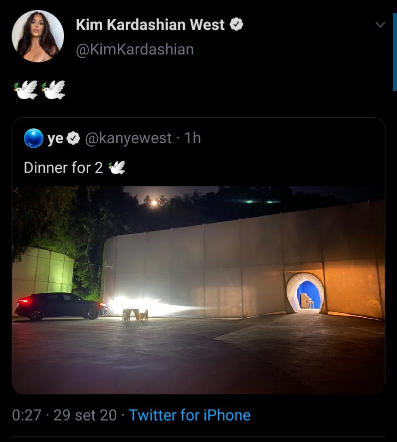 Here’s the “proof” Kim Kardashian has posted that she and Kanye West are not separated.