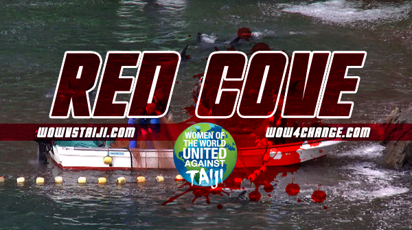 Red Cove A pod of wild dolphins were chased and driven into the cove where they were slaughtered #WOWvTaiji #Taiji website: wowvstaiji.com
