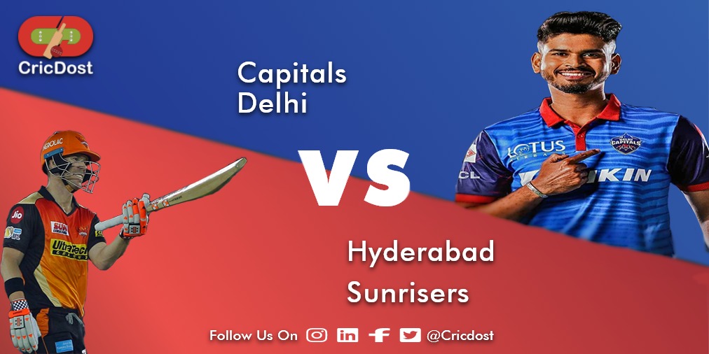 cricdost's tweet photo. Who are going to be winning today? 
DC or SRH? 🤔

#CricDost #ipl #DC #SRH #prediction #bcci #icc #dubai #uae #cricket #t20 https://t.co/uVj2L692Z6