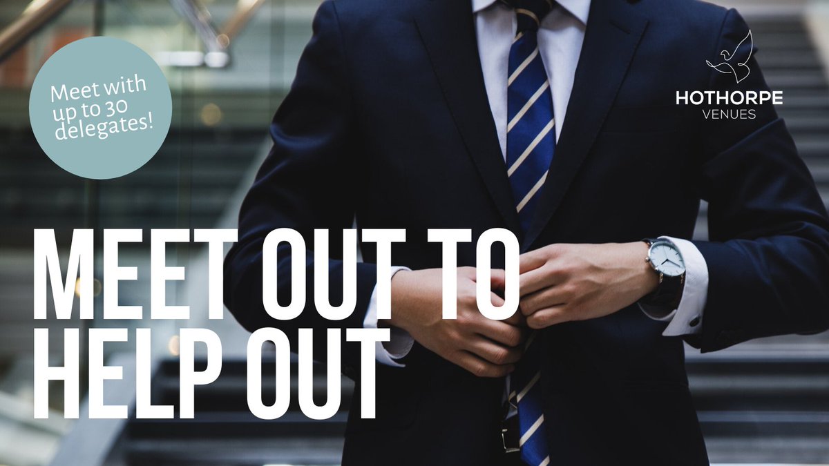 Time to dress to impress again! Team building, meetings or training – we’ve got you covered with a variety of flexible &amp; spacious COVID safe meeting rooms for up to 30 people! Book now at hothorpe.co.uk/meetings #meetouttohelpout #meetings #eventprofs #eventspace #venues