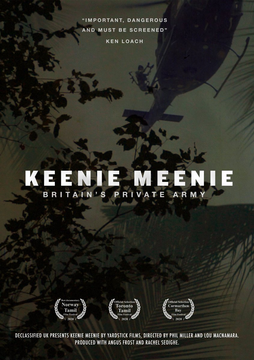 Yardstick_Films's tweet photo. After 4 years in the making, our documentary KEENIE MEENIE will stream next Thursday at 7pm on @declassifiedUK Thanks to the super talented https://t.co/SLDBQ5AmoZ for designing our incredible film posters! https://t.co/dCmFc60OVp
