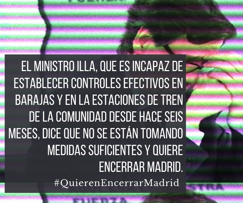 CdV_Valencia's tweet photo. #QuierenEncerrarMadrid https://t.co/16GeSSdvZD
