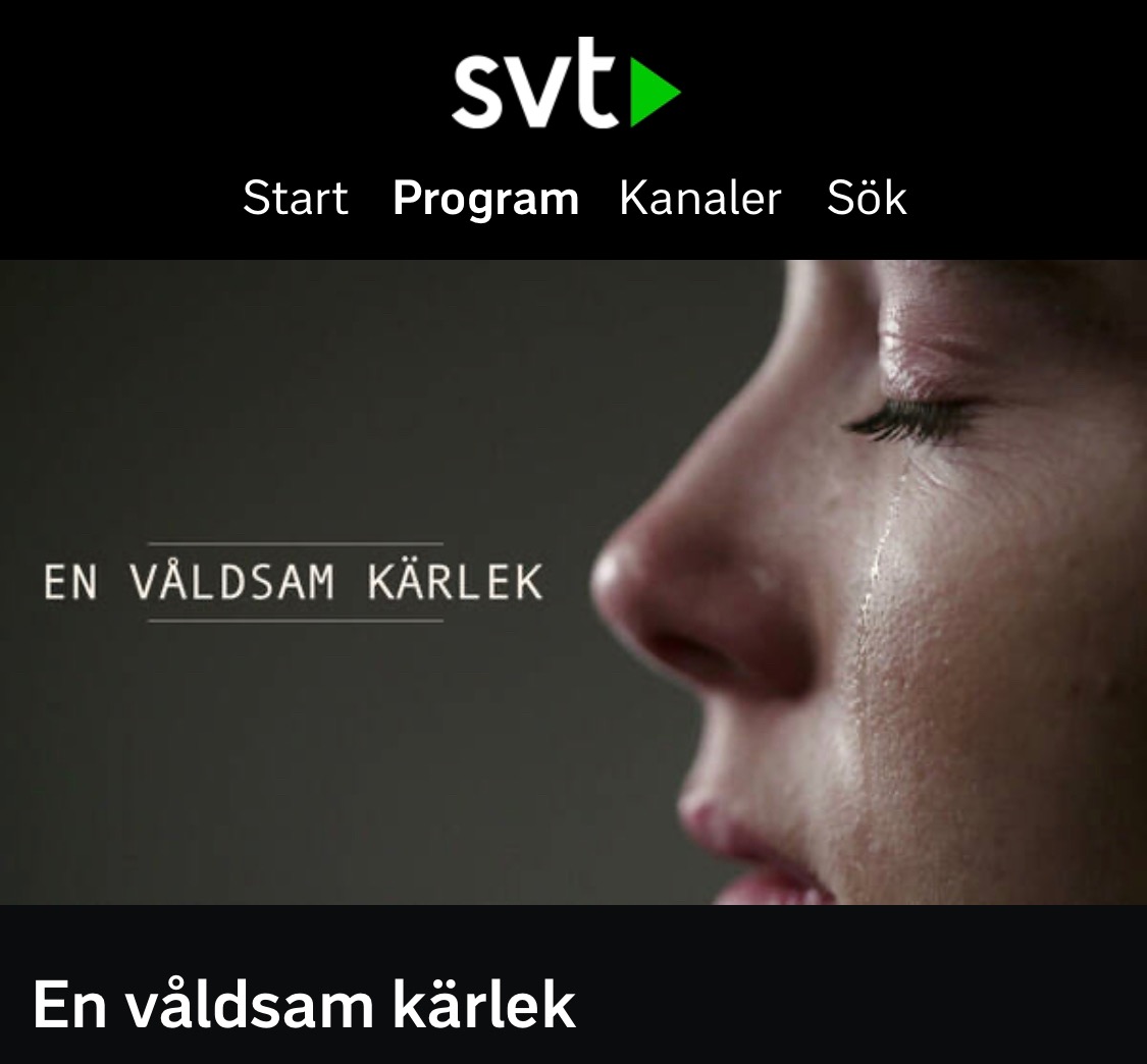 CederstromDidi's tweet photo. EN VÅLDSAM KÄRLEK. Premiere today! A drama documentary series about violence in close relationships. I portray one of the women. https://t.co/5Qqs6FOKtU https://t.co/6V1RKIKSMn