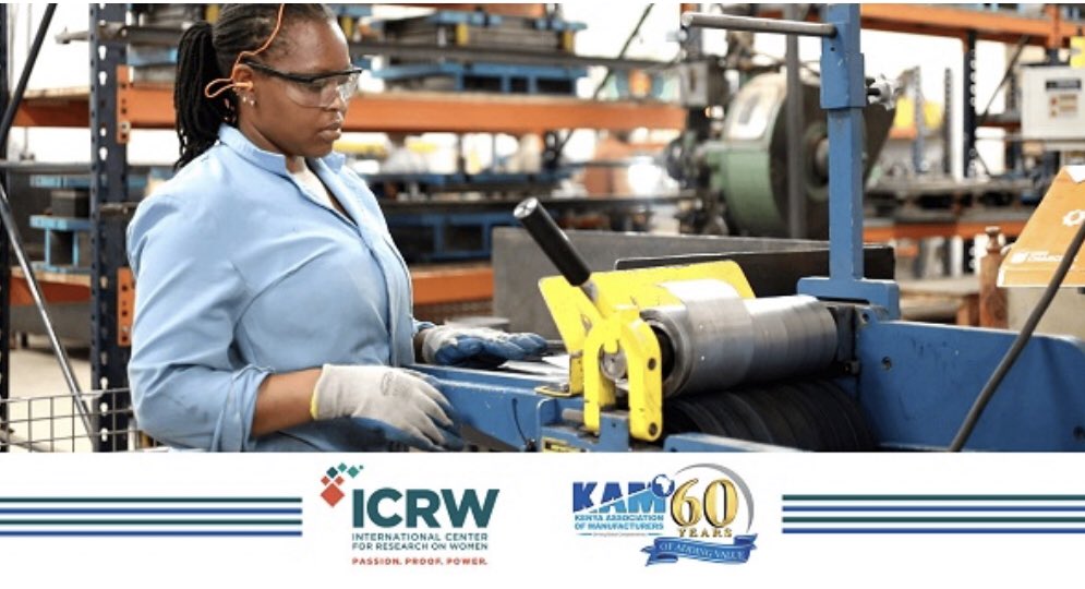 ICRWAfrica's tweet photo. Happening NOW!! Re-imagining Manufacturing: Mainstreaming Gender &amp; Inclusion #WIMKe #WIMReport @KAM_kenya @DrCleopatraKama https://t.co/2usIZv3psQ