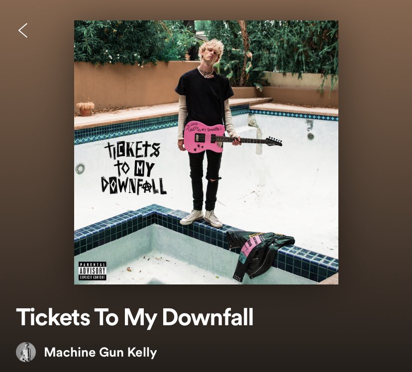 MGK Ticket to my down fall thread, a really good attempt at a pop rock album, This is one of my first times doing this so if it’s not the best just chill a bit