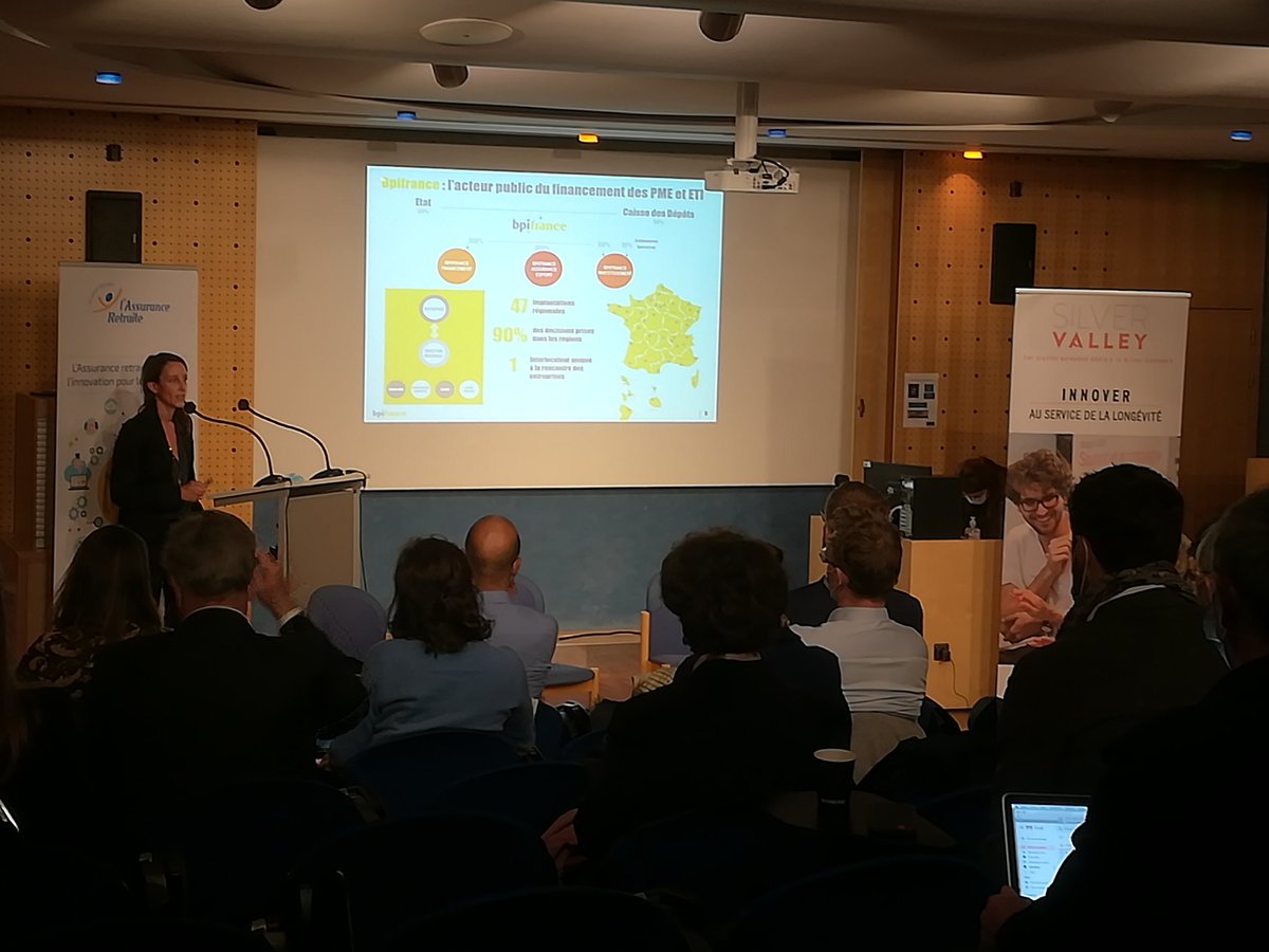 NICOLAS_MENET's tweet photo. La @Bpifrance acteur majeur de l'aide à l'innovation présente aux #silverboost organisés à @Cnav_actu par @SilverValley_ @Paul_F_Fournier https://t.co/V3y6C2Bt1p