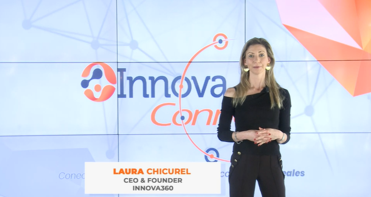 Laura Chicurel <a href="/chicurela/">Laura Chicurel</a>  da la bienvenida a la primera jornada de #InnovaConnect "Las tecnologías presentan una oportunidad infinita, y el mayor desafío es incorporarlas tanto en la sociedad como en la industria en general".
