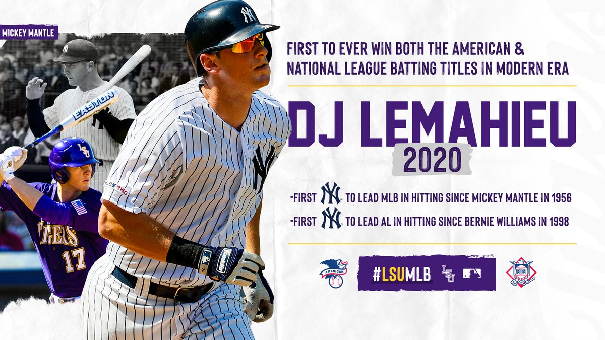LSUbaseball's tweet photo. .@DJLeMahieu Making History
🔗https://t.co/NEZ0mE1507
#LSUMLB #GeauxTigers https://t.co/t5o2TEMtmF