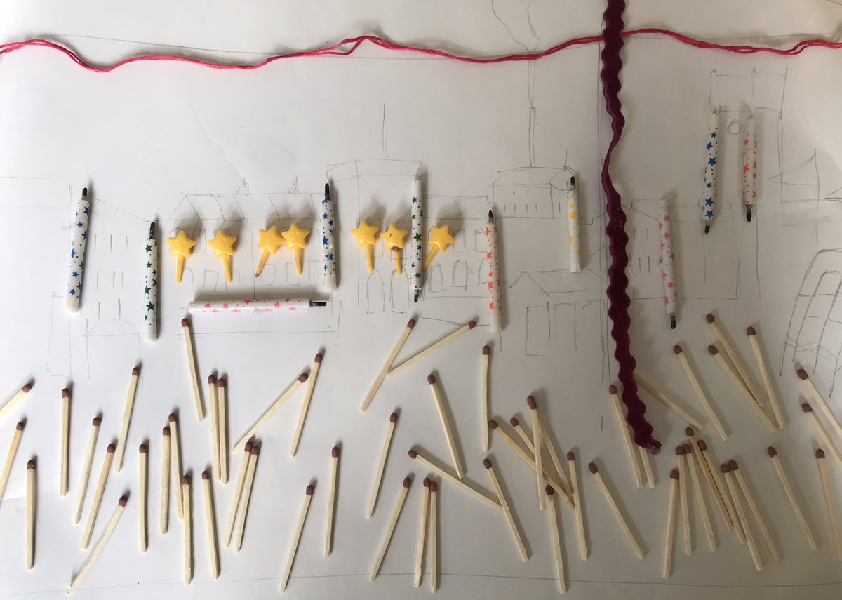 davies_lal's tweet photo. With apologies to LS Lowry - the final task to recreate a famous painting from household objects (bonus points if you can remember the cheesy pop song reference cunningly contained as a visual gag in this โsuperbโ recreation...) #taskmasterwgu https://t.co/sQS1KhOTju
