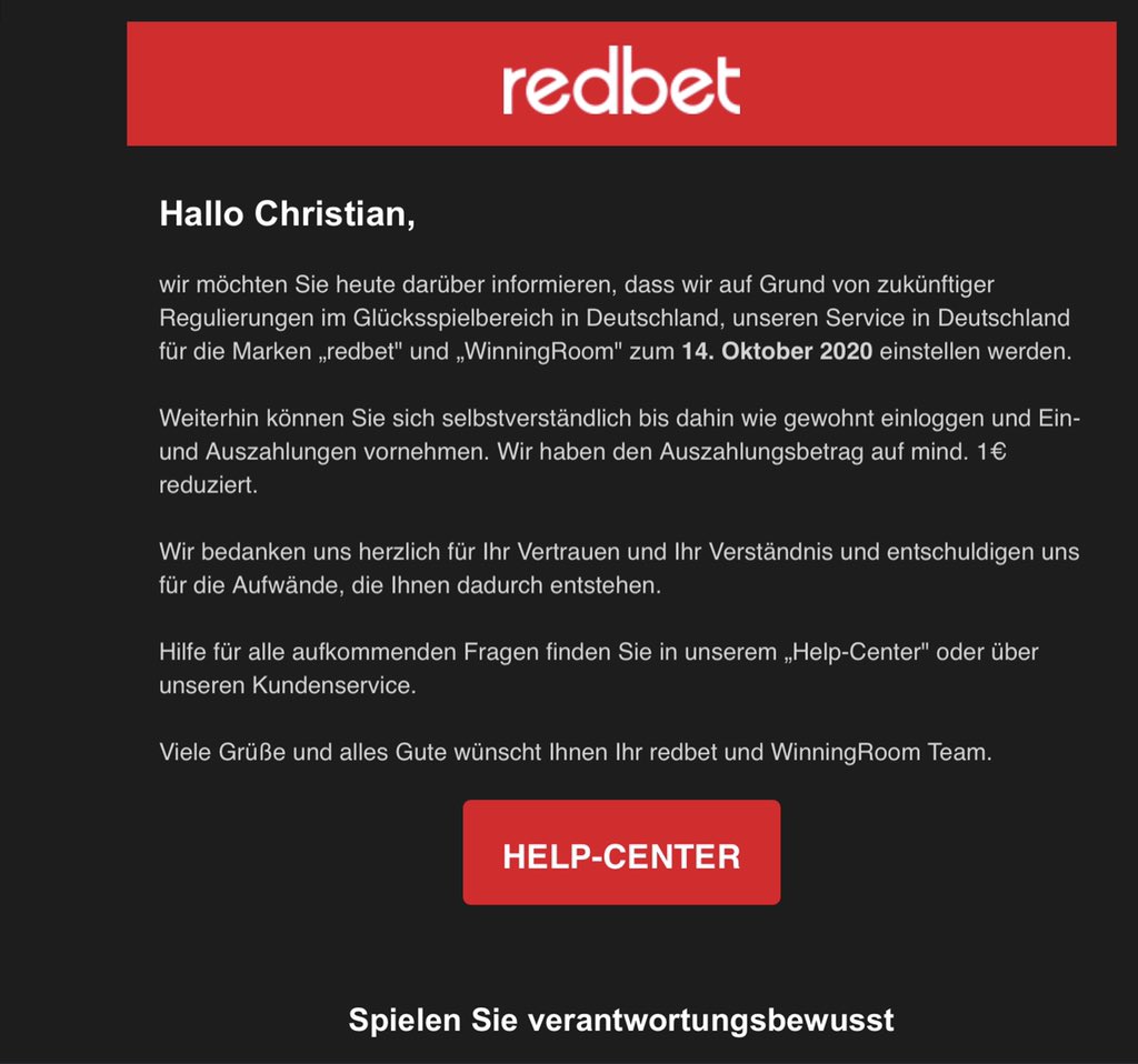 zedmaster84's tweet photo. The new online gambling law in Germany will go into effect in July 2021 and basically says zilch about #onlinepoker as they trash all together. Somehow that convinced the #RedBet guys to fear for their precious #casino revenue and they pulled out of the market. #shame https://t.co/wamilsomnD
