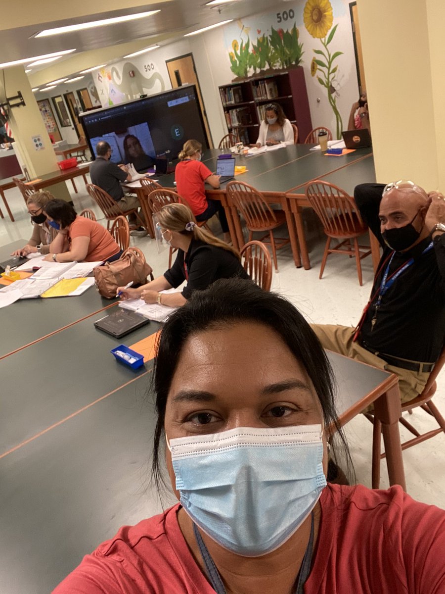 Socially- distanced PLC 😊 <a href="/HighlandElemPBC/">Highland Elementary</a> <a href="/villani824/">Elena Villani</a> <a href="/4literacylife/">Frances Frye</a> <a href="/epwlandp/">Erin Walsh</a> <a href="/KerryMaione/">Kerry Maione ☮️</a>