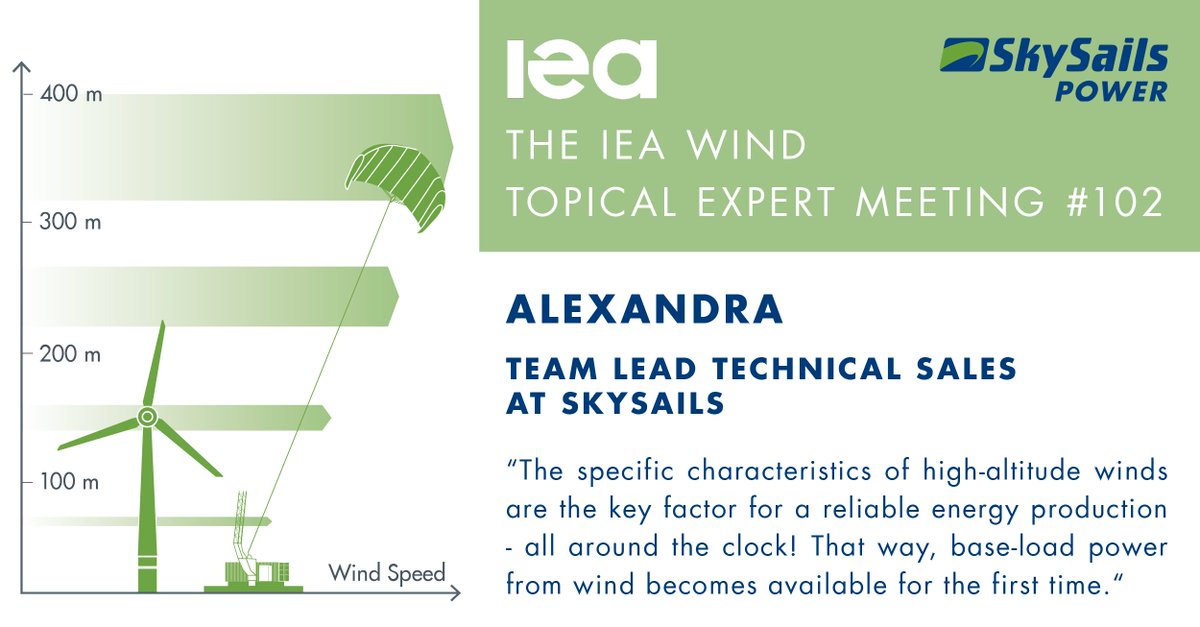 SkySails Group (@skysailsgroup) on Twitter photo One of the many topics talked about at the <a href="/IEAWindTCP/">IEA Wind TCP</a> meeting was the wind resource potential of #airbornewind. Today Alex shares her point of view. One of the many topics talked about at the <a href="/IEAWindTCP/">IEA Wind TCP</a> meeting was the wind resource potential of #airbornewind. Today Alex shares her point of view.