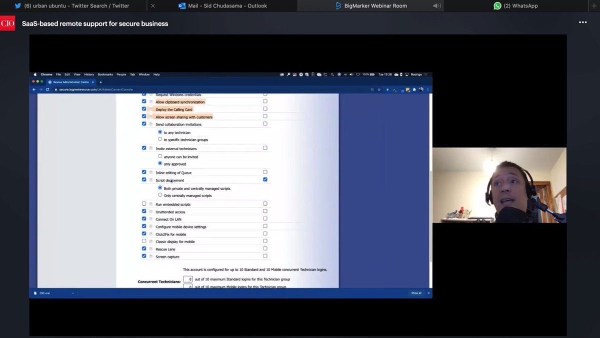 dx5ve's tweet photo. "Rescue allows you to do IP restrictions, it also allows you to use two factor authentication" -@magicrodrigo @LogMeIn #CIOWebinarSeries #SaaSbased #Asktheprofessional @laurachite @urbanubuntu https://t.co/eGciyYmL0G