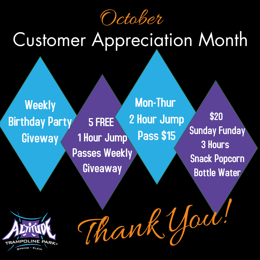 altitudespring's tweet photo. We would like to thank our wonderful customers with a customer appreciation month in October!  

Thank you for your continued support of our small family owned and operated park.  Watch our social media for details! https://t.co/ykq7EUDFUU