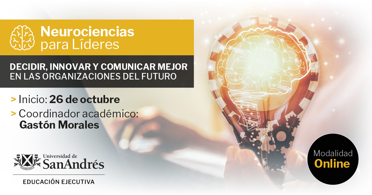 8va Edición (2020) de nuestro exitoso programa #Neurociencias para #Líderes (MODALIDAD 100% ONLINE) en @Escuela_UdeSA  ! + info (fechas, arancel y detalle del programa) aquí: bit.ly/2EM0sk1 <a href="/anitasalgado/">Anita</a> <a href="/Solchita/">Sol Moyon</a> <a href="/UdeSA/">Universidad de San Andrés</a> <a href="/arielurcola/">Ariel Urcola</a> <a href="/jesitapicer/">Jesica Tapicer</a>
