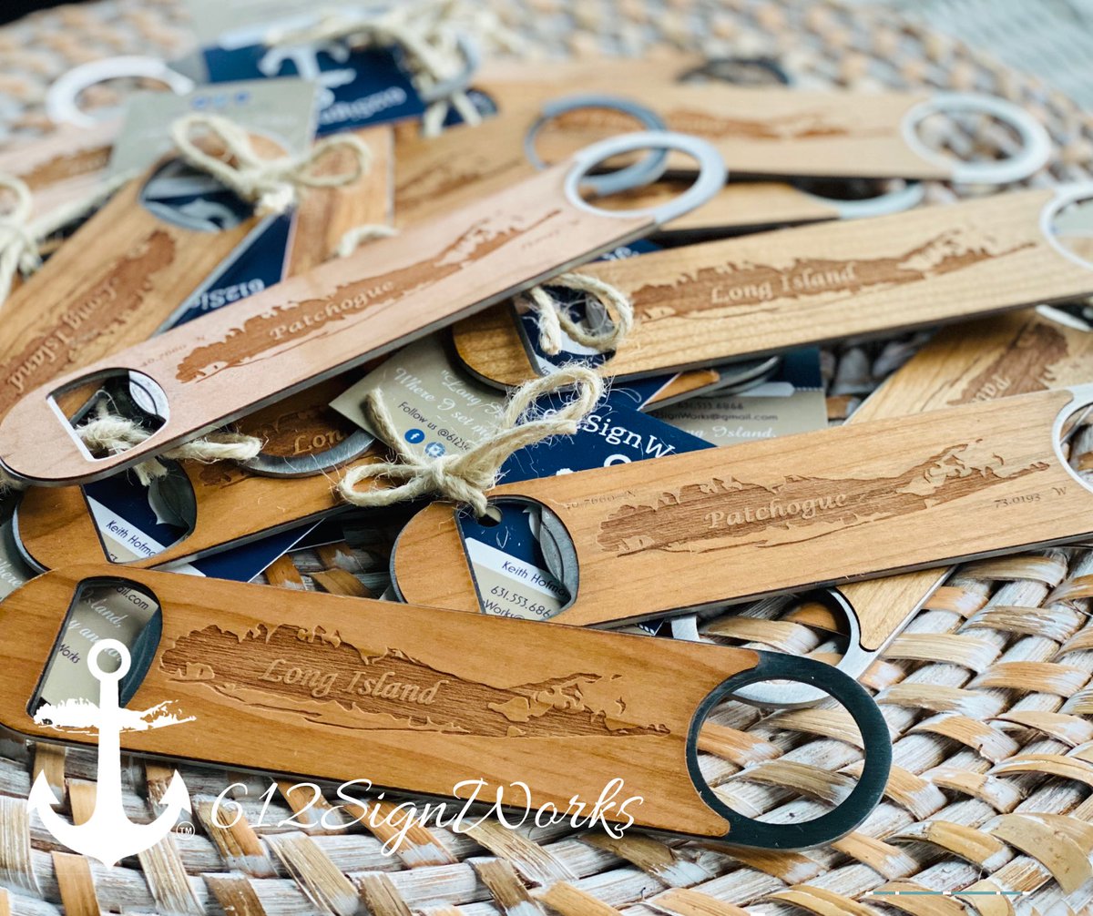 612SignWorks's tweet image. It might be 8:30am here on Long Island.......but hey, it’s 5:00 somewhere, right?  New product drop to the fellas over at Patch Print Ship &amp;amp; More in Patchogue!

#612signworks 
#asignfromabove #LongIslandwhereIsetmyanchor #LongIslandbottleopeners #Patchoguebottleopeners