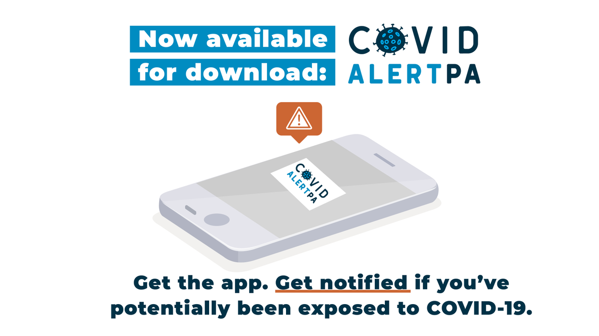 GovernorShapiro's tweet photo. Our new COVID Alert PA smartphone app notifies you if you've been near someone who has tested positive for #COVID19, all while protecting your privacy.

More than 150,000 Pennsylvanians downloaded the app in the week since its launch. Join them today: https://t.co/z1WYLLFJ62 https://t.co/nezTGxXG1s