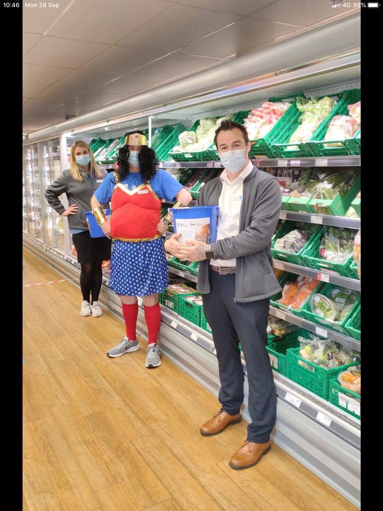 Great day spent as a superhero visiting stores in support of Mind.
Thanks to Olivia Coffey for donating the leg wax to help with the transformation and helping to raise over £350
#Greatcause #Wellworthit <a href="/stejohcon/">Steve Constable</a> <a href="/CarrieAMcC/">Carrie McCambridge</a>
