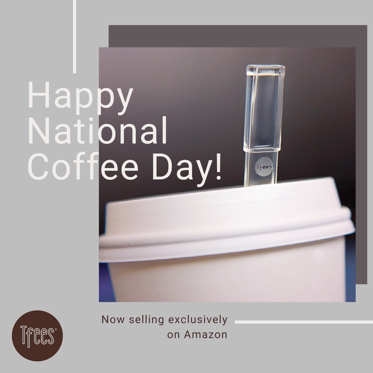 TfeesStraw's tweet photo. Happy National Coffee Day from Tfees Straw! Enjoy your coffee just the way you like it, but better for your dental health and the planet. Now exclusively selling on Amazon! Click the link to purchase your Tfees Straw today!  https://t.co/PdyBXqyfaQ 
#NationalCoffeeDay #tfeesstraw https://t.co/SS8YyiMPA4