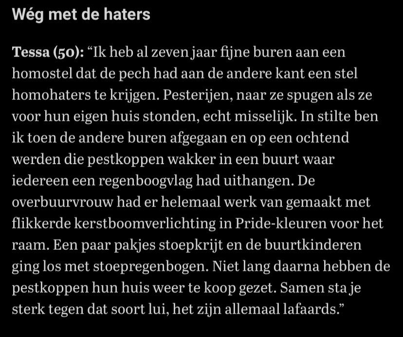 Waren er maar meer vrouwen zoals Tessa (50) 🥰🏳️‍🌈 telegraaf.nl/vrouw/18672142…