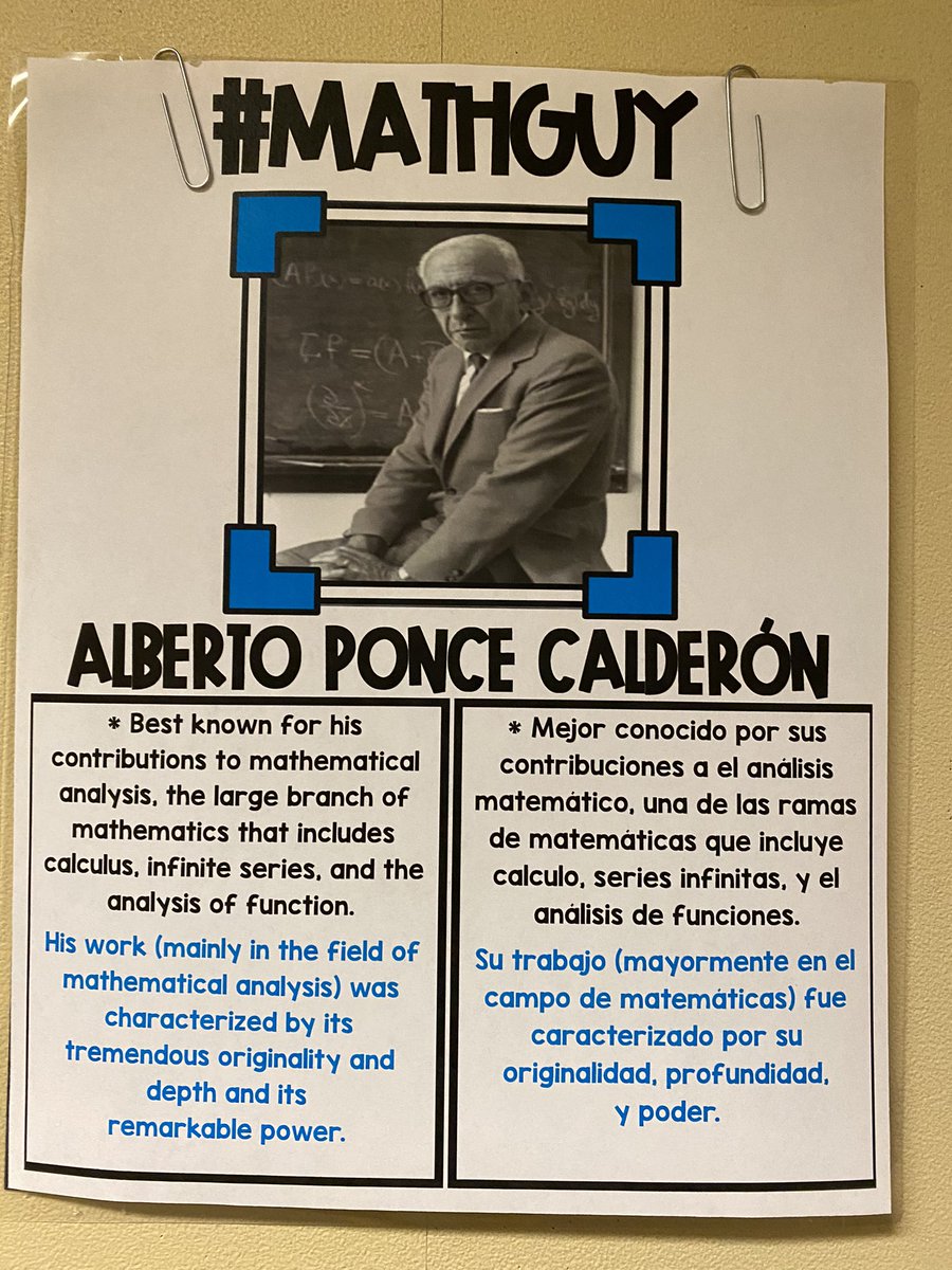 MarianaBreaux's tweet photo. Excited to display these amazing #MathStars on our #MathematicianSt! I’m excited for our Ss to see people in STEM that look like them! Thanks @DrKChilds for providing the slides with this information! #WindowsANDMirrors #MathGals #MathGuys #MathematizeChat #PISDMathChat https://t.co/thEdgWH0wN