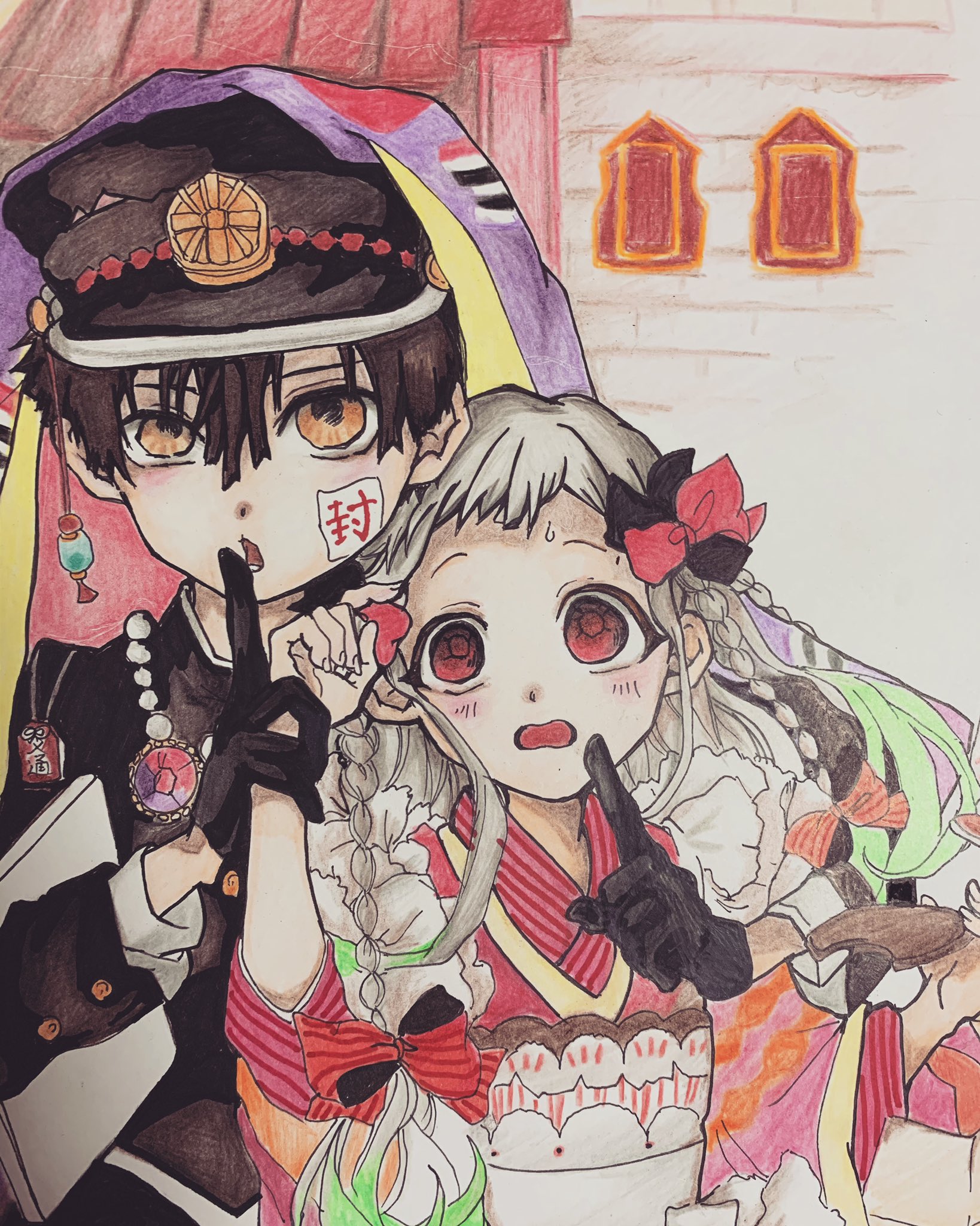 Kokko 地縛少年花子くん描いてみたくなりました W 絵がとても可愛い よければリツイートお願いします W ﾍﾟｺﾘ 地縛少年花子くん 地縛少年花子くんイラスト 模写 アナログイラスト 絵師さんと繋がりたい T Co Bhsyst7apg