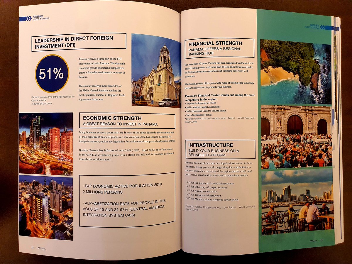 embapanamachn's tweet photo. La Embajada de Panamá en China lanzó hoy, en mandarín e inglés, la edición digital de la publicación Invest in Panama  destinada a promover en China  a Panamá  como  país ideal para invertir en América Latina y el Caribe.

https://t.co/GKf2qUhtAa https://t.co/cu94z9Q4yr