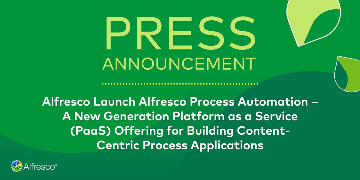 Alfresco's tweet image. Traditional development approaches &amp;amp; legacy ECM applications struggle to automate content-based business processes in an enterprise for variety of reasons – @Alfresco Process Automation SOLVES THIS – learn more: bit.ly/32VYreh 

#ECM 
#BPM 
#PaaS 
#Cloud