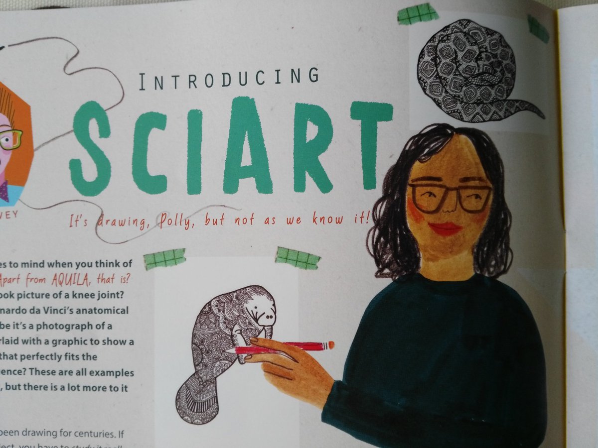 The new @AquilaMag includes my article on #SciArt. Featuring the wonderful work of @HanaAyoob @MellEJFisher and @JordanCollver Thank you so much for taking part and to the @IAmSciArt community for their help too. #prisci #scicomm