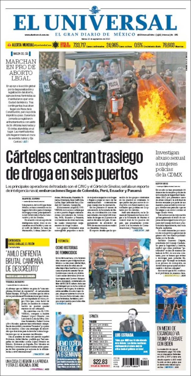 IMCP's tweet photo. #FelizMartes Les compartimos las #PrimerasPlanas de los diarios de interés nacional. 📰

#IMCP #TiendaEnLínea 🛒 https://t.co/GXBVClN7VN