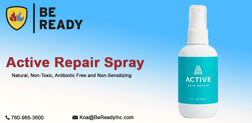 Be_Ready_inc's tweet photo. Active Skin Repair Spray kills 99.9% of bacteria, including complex bacteria within 15 seconds of contact. Use it on cuts, scrapes, sunburns, normal burns, chaffing, wounds, insect bites and other skin irritations. 

 Visit:- https://t.co/tp5lVC1uh6

#SkinRepair #RepairSpray https://t.co/vuCmSM9mt8