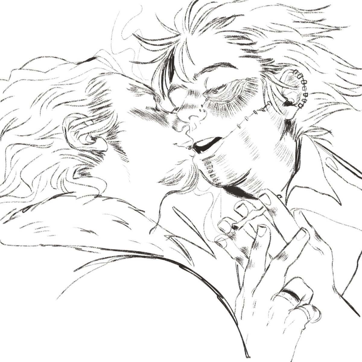 commissioned @LeGala18 for dabihawks shotgunning and i literally wanna pass away they did such an amazing job of the boys i cant stop staring at it ???? thanks so much again ✨
