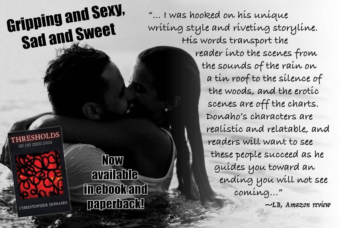 .❁.💞.❁.• THRESHOLDS •.❁.💞.❁.•

John and Julia are hooking up for a long weekend after a one-night stand twenty years ago. #romance #amazon #oneclick #erotica #Thresholds  #love #passion #reallife #myworld #420 #darkerotica
amazon.com/dp/B07VZ2BX6J/…