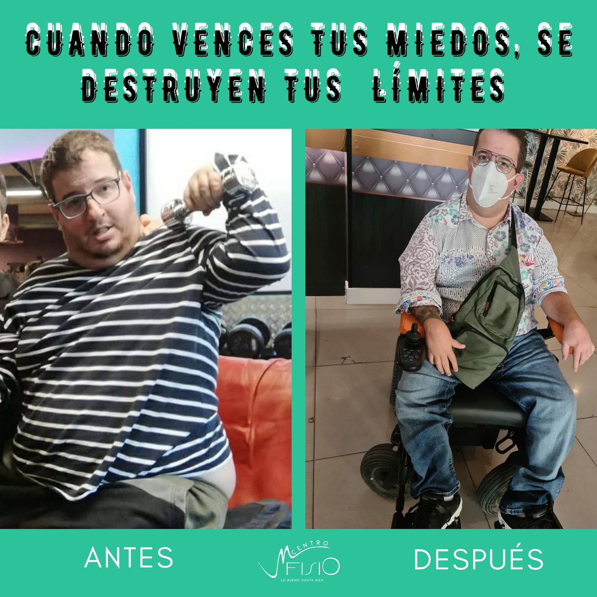 centromfisio's tweet photo. NUESTRO TRABAJO SON TUS RESULTADOS 💯

Muestra de trabajo, constancia y mucha paciencia de nuestro cliente Javier Aljama (@JaviAljama) en manos de nuestro #EntrenadorPersonal Gilberto Parreño 💪🏼!

Se evidencian cambios considerables y estamos felices de verte avanzar Javi 💥! https://t.co/vrdKr1LgyF